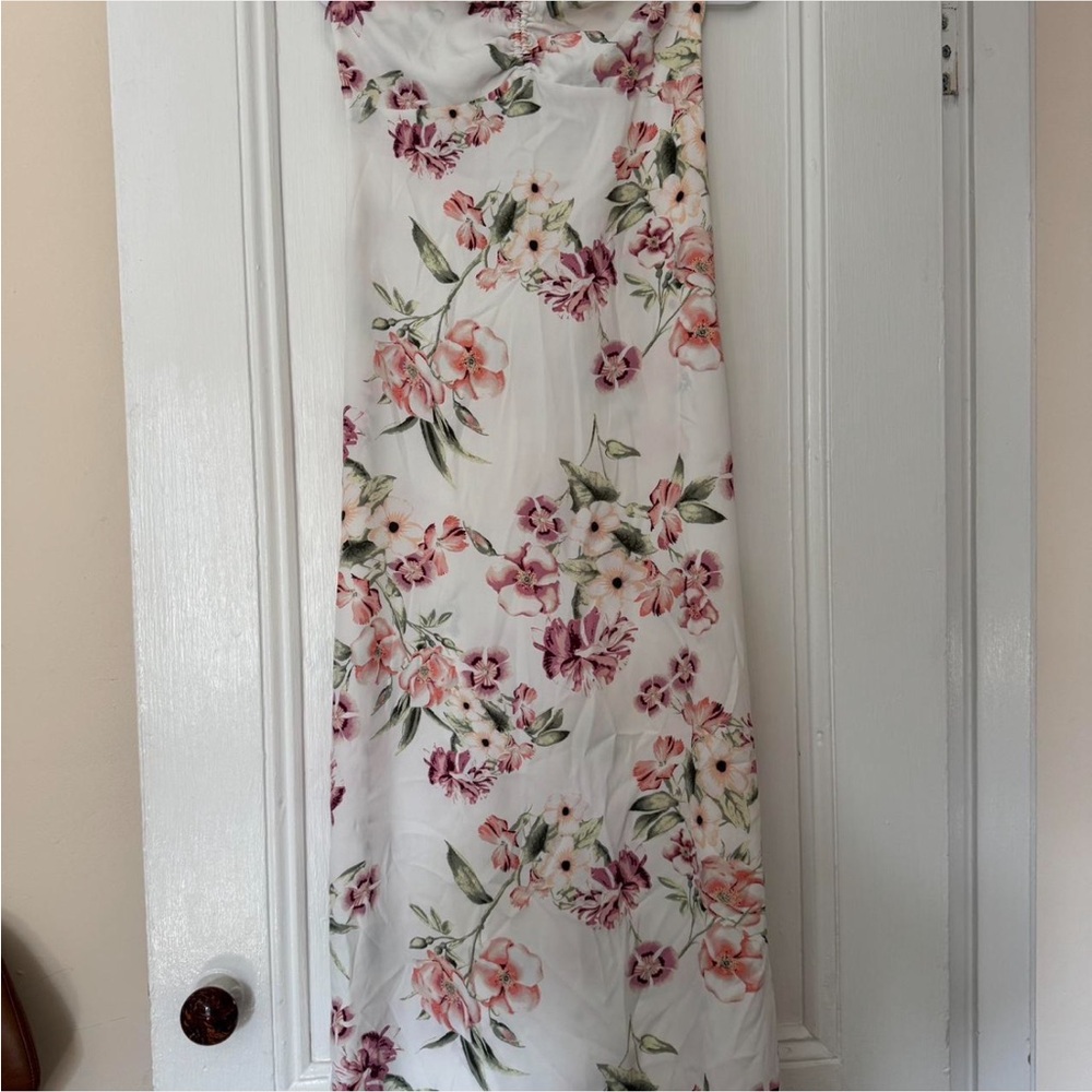 Forever 21 Floral Print Strapless Dress